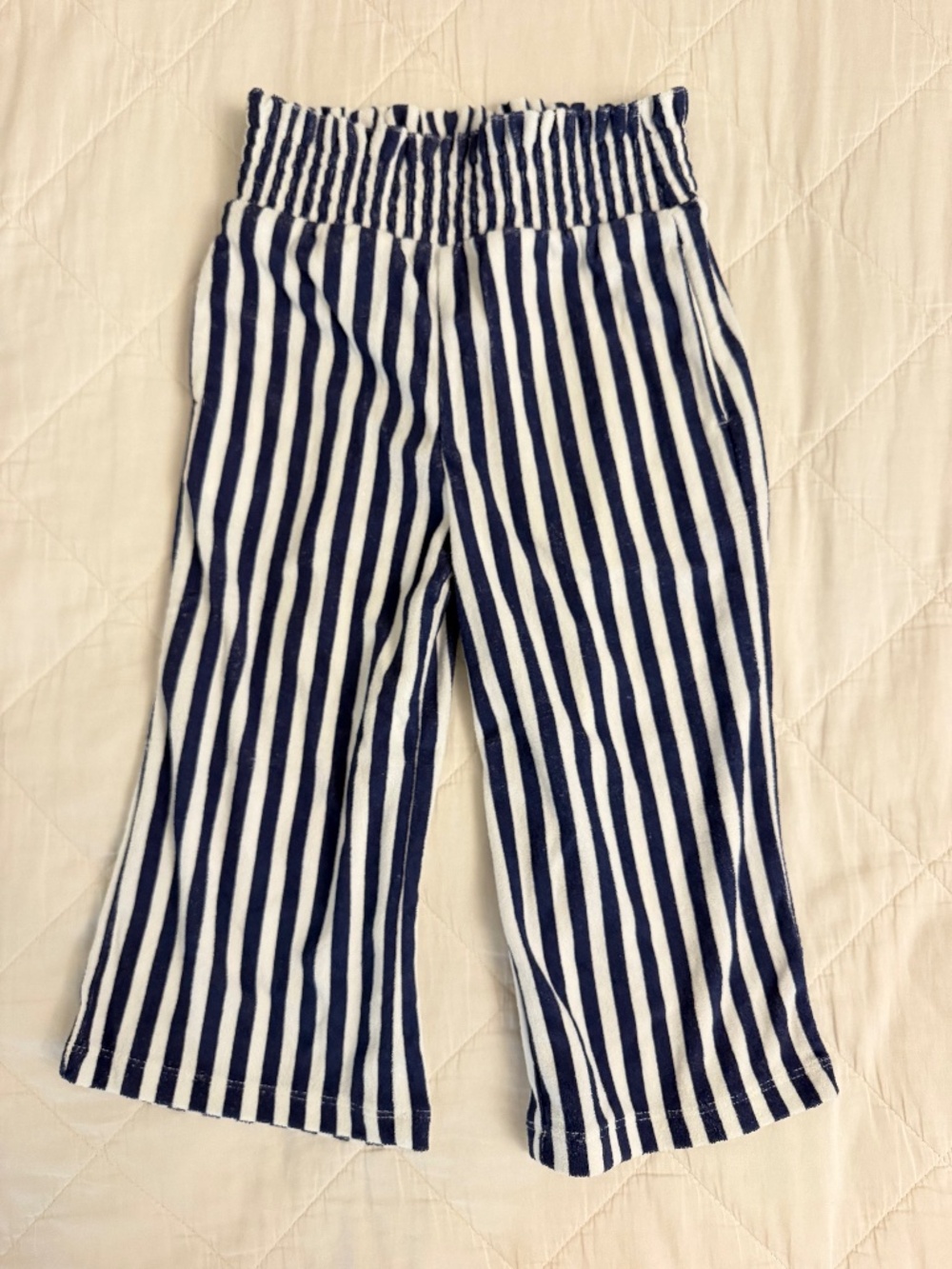 Crewcuts girls wide leg towel terry cloth pants